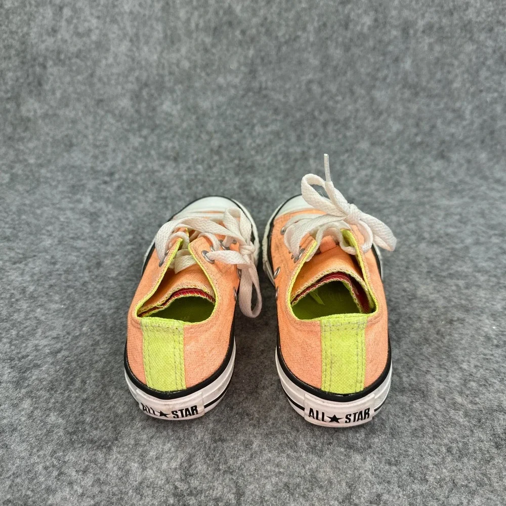 Converse Chuck Taylor All Star Junior 12 Neon Orange Yellow Low Top 637348F